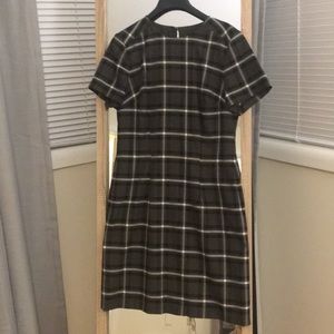 Banana Republic Green Plaid Shift Dress